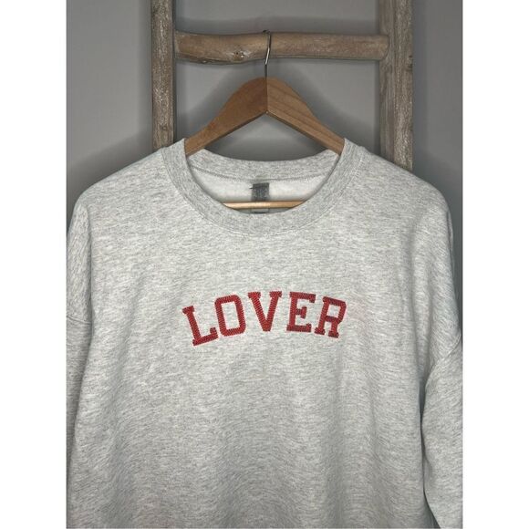 lover embroidered sweatshirt chain stitching - Picture 3 of 5